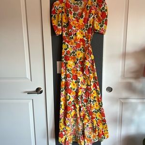 Sugar Lips Bright Floral Midi Dress
